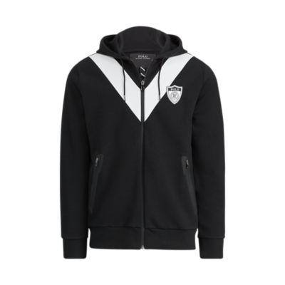 Ralph Lauren Double-knit Hoodie Polo Black