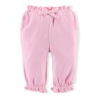 Ralph Lauren Ruffled Cotton Pant Carmel Pink 6m
