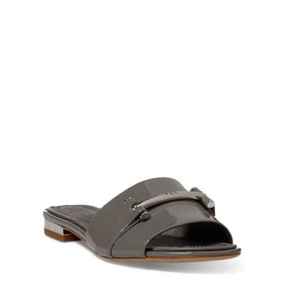 Ralph Lauren Davan Leather Sandal Cement