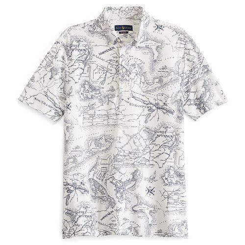 Polo Ralph Lauren Hampton Map-print Shirt White/nantucket