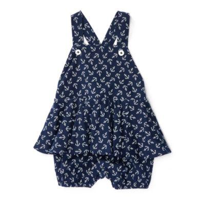 Ralph Lauren Anchor-print Peplum Shortall Anchor Print 3m