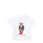 Ralph Lauren Preppy Bear Cotton T-shirt White 6m