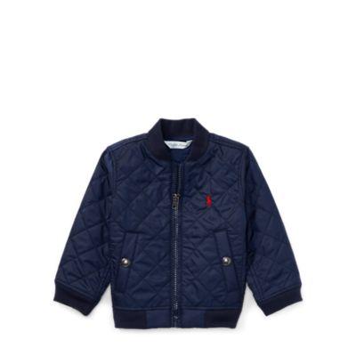 Ralph Lauren Quilted Baseball Jacket Newport Navy 3m