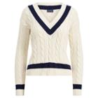 Polo Ralph Lauren Cotton Cricket Sweater Cream/navy