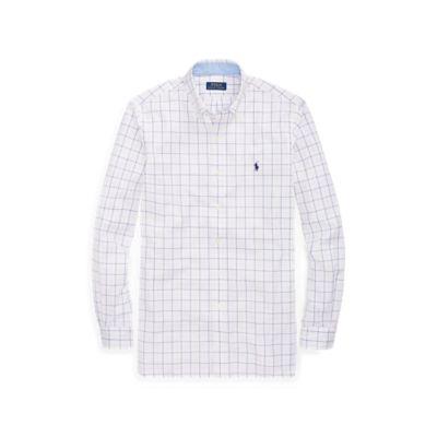 Ralph Lauren Classic Fit Plaid Twill Shirt White/pink Multi