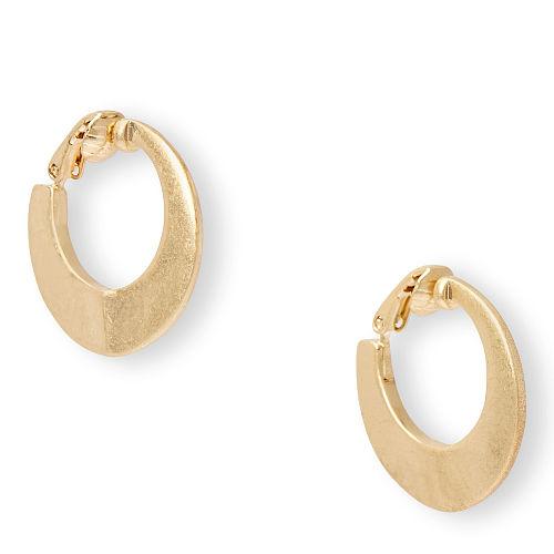 Ralph Lauren Lauren Brass Hoop Clip-on Earrings
