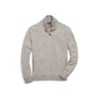 Ralph Lauren Merino Wool Full-zip Sweater Fawn Grey Heather