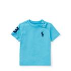 Ralph Lauren Cotton Jersey Crewneck T-shirt Margie Blue 3m