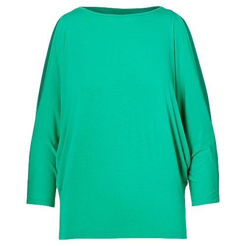 Ralph Lauren Lauren Cutout-shoulder Jersey Top Tropic Turquoise