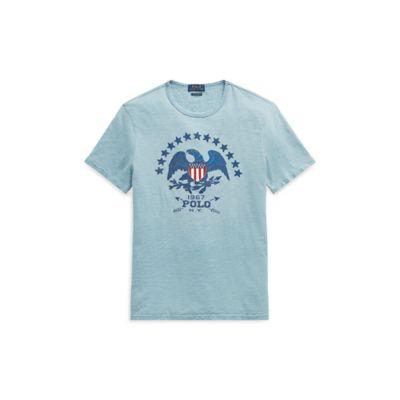 Ralph Lauren Classic Fit Cotton T-shirt Light Indigo 6x Big