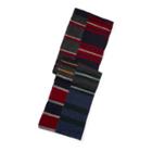 Ralph Lauren Stripe Patchwork Felted Scarf Charcoal/multi