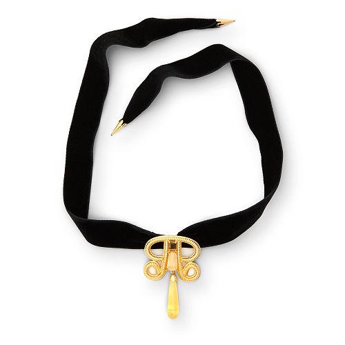 Ralph Lauren Velvet Pendant Choker