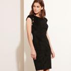 Ralph Lauren Lauren Scalloped-cutout Dress Black