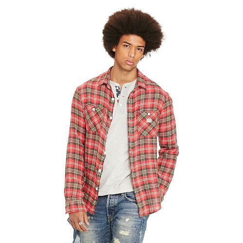 Ralph Lauren Denim & Supply Plaid Cotton Twill Workshirt Kenilworth