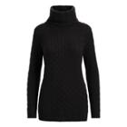 Ralph Lauren Cable-knit Cashmere Turtleneck Polo Black