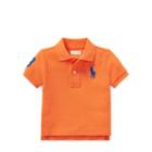 Ralph Lauren Cotton Mesh Polo Shirt Kona Orange 9m