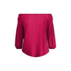 Ralph Lauren Jersey Off-the-shoulder Top Carmine Red