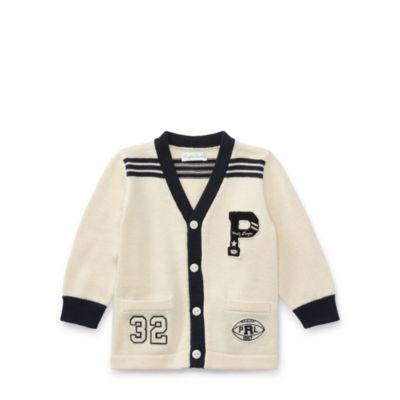 Ralph Lauren Combed Cotton Cardigan Guide Cream 3m