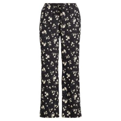 Ralph Lauren Floral Wide-leg Pant Black/cream