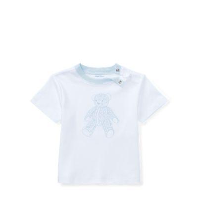Ralph Lauren Bear Cotton Interlock T-shirt White 12m