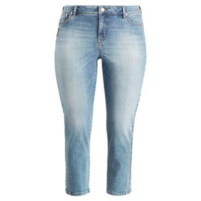 Ralph Lauren Premier Straight Ankle Jean Light Authentic Wash