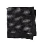 Ralph Lauren Polka-dot Silk Pocket Square Black
