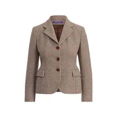 Ralph Lauren Keaton Houndstooth Jacket Auburn Multi