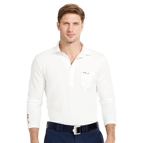 Ralph Lauren Rlx Golf Custom-fit Performance Polo Pure White