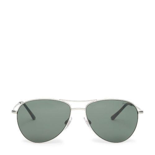Polo Ralph Lauren American Pilot Sunglasses Matte Silver