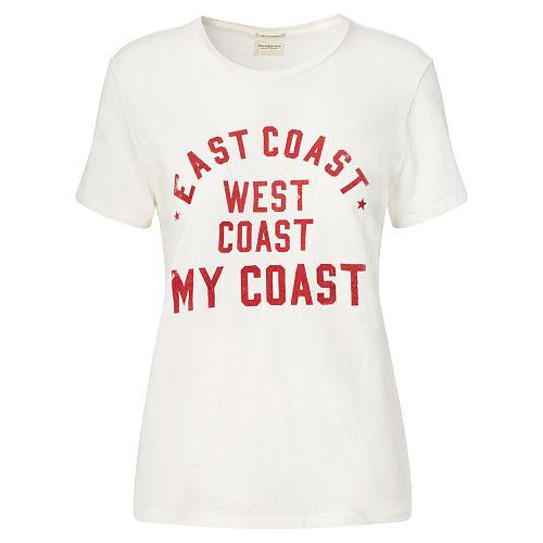 Ralph Lauren Denim & Supply Cotton Jersey Graphic Tee Cream