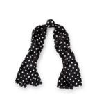 Ralph Lauren Michelle Polka-dot Silk Scarf Black