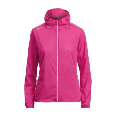 Ralph Lauren Wind-resistant Mockneck Jacket Brilliant Magenta