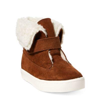 Ralph Lauren Siena Suede Bootie Snuff Suede