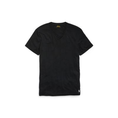 Ralph Lauren Custom Slim Fit Jersey T-shirt Polo Black