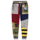 Ralph Lauren Patchwork Fleece Jogger Classic Wine Multi