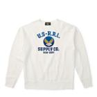 Ralph Lauren Rrl Cotton-blend-fleece Sweatshirt Thermal Cream