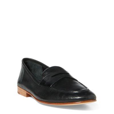 Ralph Lauren Leather Penny Loafer Black