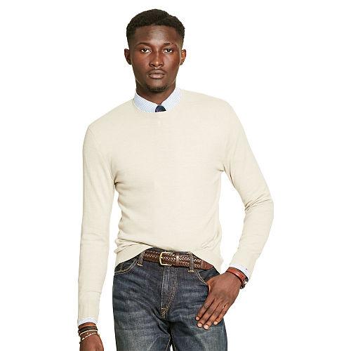 Polo Ralph Lauren Slim Stretch Merino Sweater Oatmeal Heather