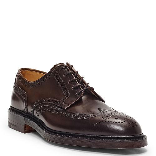 Ralph Lauren Marlow Cordovan Wingtip Dark Brown Cordovan