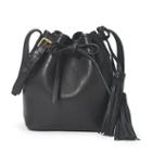 Polo Ralph Lauren Mini Leather Bucket Bag Black