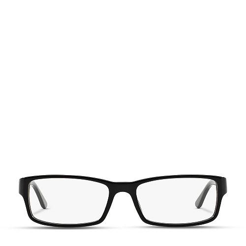 Polo Ralph Lauren Rectangular Eyeglasses Shiny Black