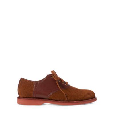 Ralph Lauren Orval Suede Saddle Shoe New Snuff/brown