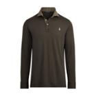 Ralph Lauren Custom Fit Lisle Polo Shirt Oil Cloth Green