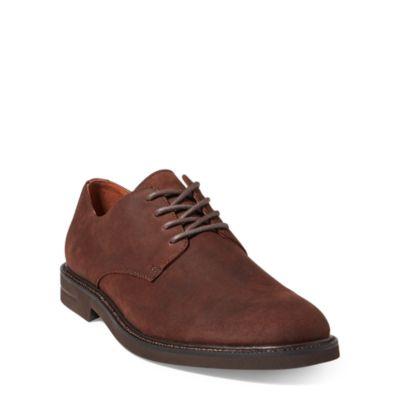 Ralph Lauren Torian Suede Buck Shoe Dark Chocolate