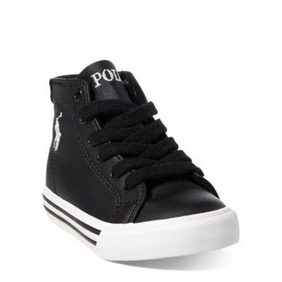 Ralph Lauren Slater Mid-top Sneaker Black