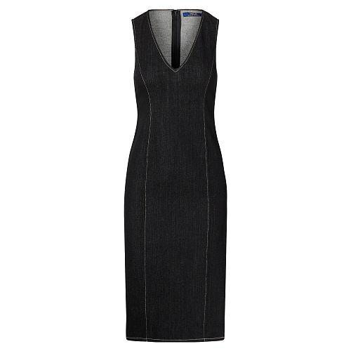 Polo Ralph Lauren Denim Sheath Dress Black