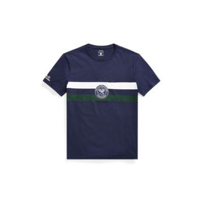 Ralph Lauren Wimbledon Custom Slim T-shirt French Navy Multi