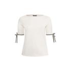 Ralph Lauren Tie-sleeve Cotton Top Cream