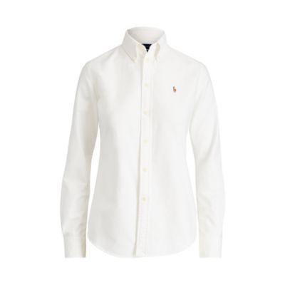 Ralph Lauren Custom Fit Cotton Oxford Shirt White