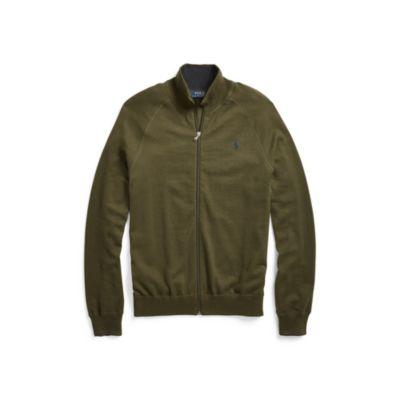 Ralph Lauren Cotton Full-zip Sweater Dark Loden
